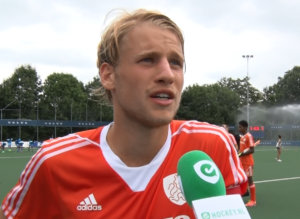 Dennis Warmerdam na afloop Jong Oranje Heren - Jong Engeland