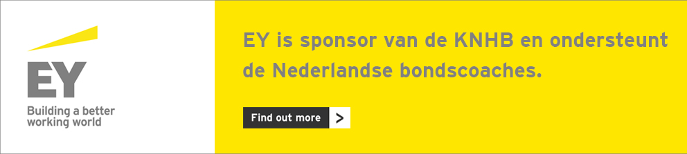 EY in sponsor van de KNHB en ondersteunt de Nederlandse bondscoaches. 