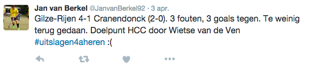 Tweet Jan van Berkel Cranendonck