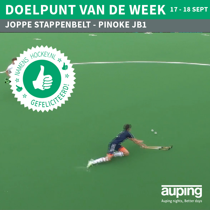 Joppe Stappenbelt deolpunt van de week auping