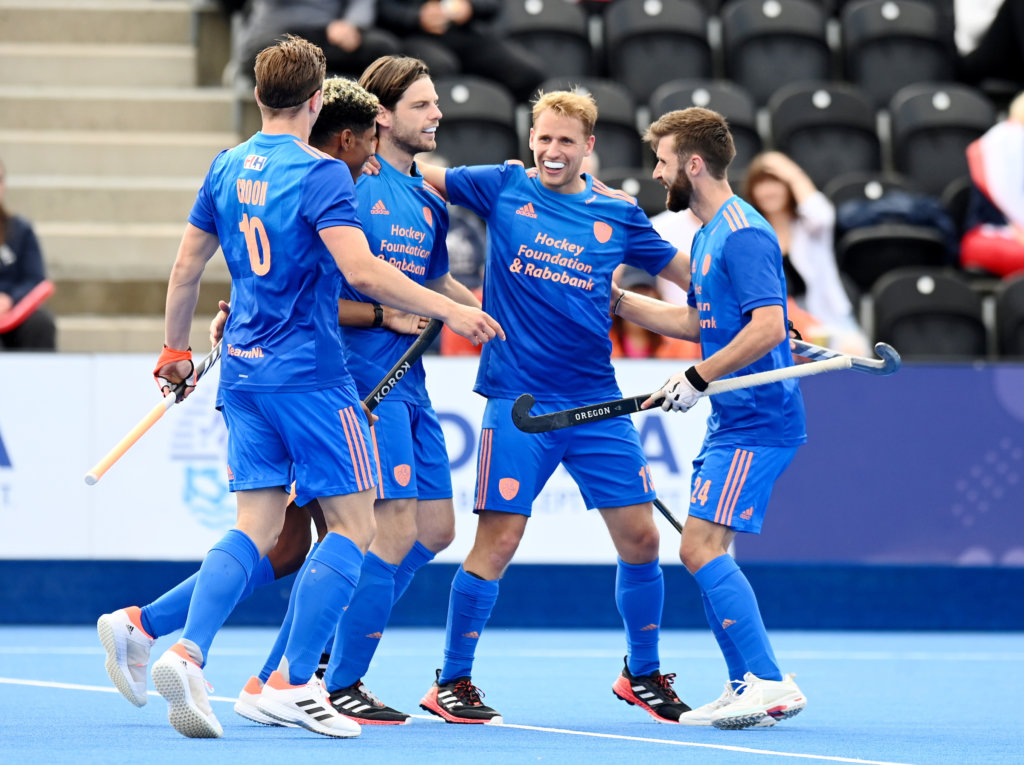 WSP22056042164 e1654358352724 - Pro-League: Warmerdam Leads the Orange Squad to a Win Over England With Two Early Goals - The Orange Men have booked their seventh win of the season in the Pro League on Saturday afternoon. Jeroen Delmée's undefeated team won 3-0 against opponent England. The big man was Pinoké striker Dennis Warmerdam, who scored two goals.